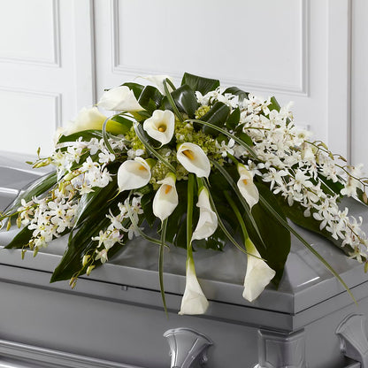 Angel Wings Casket Spray –  Blooming Branches, Guttenberg IA