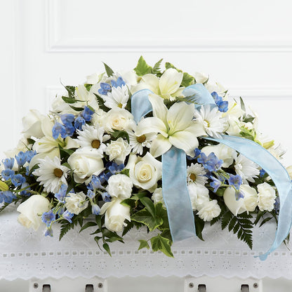 Tender Treasure Casket Spray –  Blooming Branches, Guttenberg IA