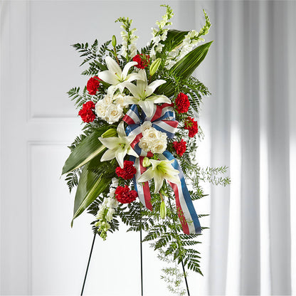 Stars of Life Standing Spray –  Blooming Branches, Guttenberg IA
