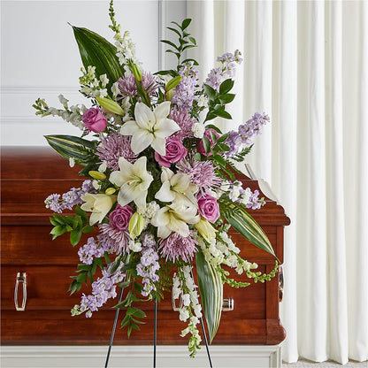 Grateful Hearts Standing Spray –  Blooming Branches, Guttenberg IA