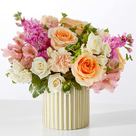 Paradise Bouquet with Ivory Vase –  Blooming Branches, Guttenberg IA