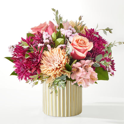 Berry Cobbler Bouquet with Ivory Vase –  Blooming Branches, Guttenberg IA