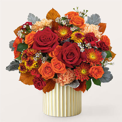 Merlot Bouquet with Ivory Vase –  Blooming Branches, Guttenberg IA
