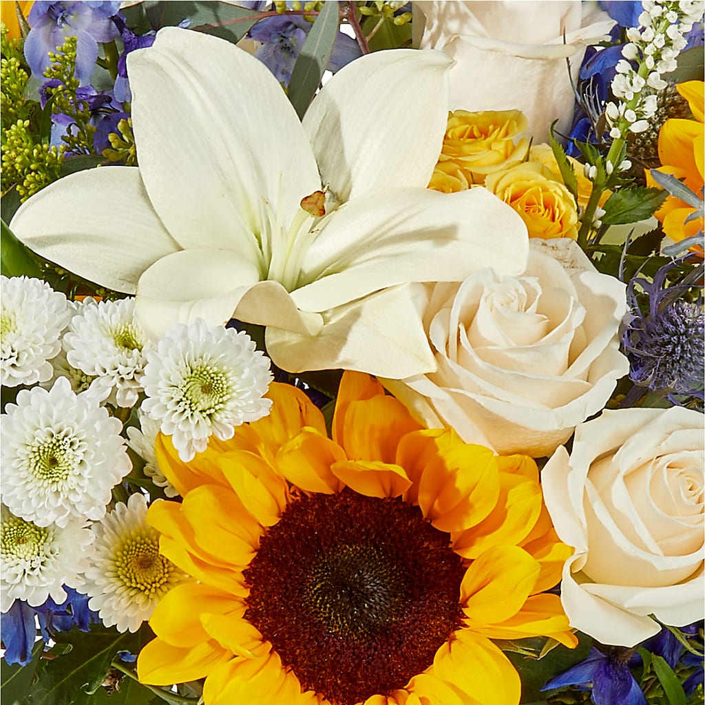 Wonderfully Sunny Bouquet –  Blooming Branches, Guttenberg IA