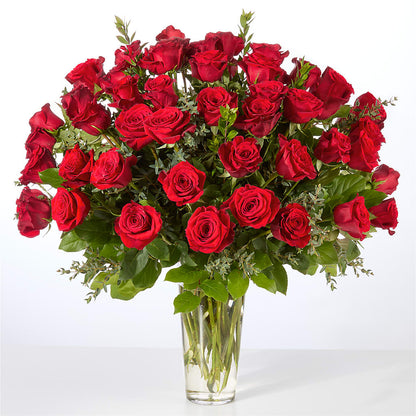 Forever Yours Fifty Stem Red Rose Bouquet –  Blooming Branches, Guttenberg IA